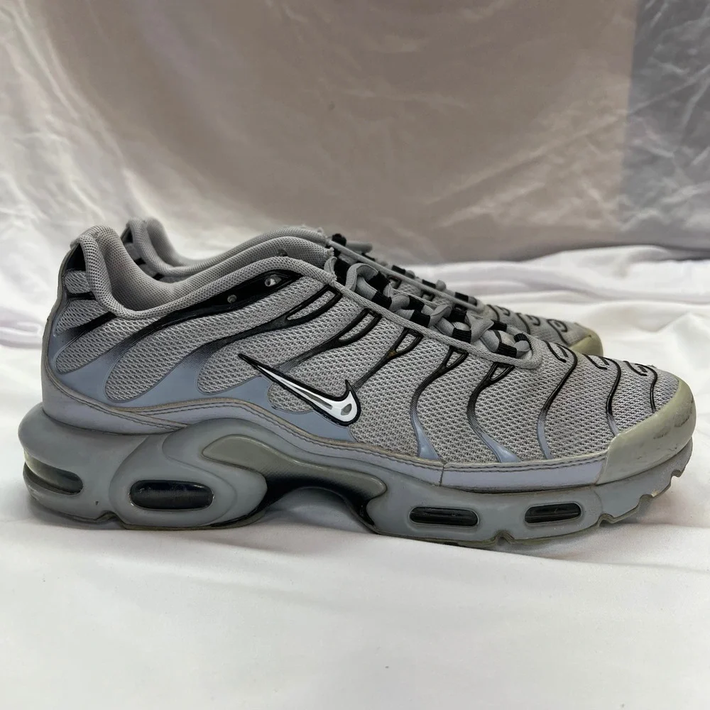 Nike Air Max Plus TN‎ Grey Black White Mens Running Shoes Sneakers